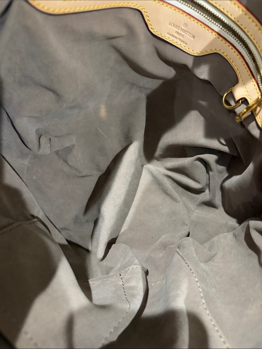 Multicolor Monogram Tote Bag with Tan Leather Trim - Picture 14 of 15